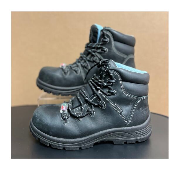 Avenger Work Boots Womens Framer‎ Lace Weatherproof Black 7127 - Picture 1 of 7